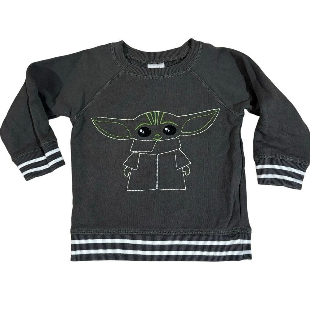 Star Wars x Hanna Andersson Yoda Grogu Sweatshirt Size 130cm 8